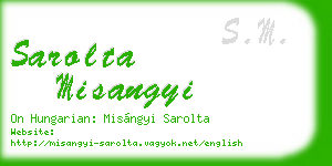 sarolta misangyi business card