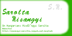 sarolta misangyi business card